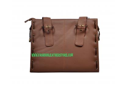 Women Multi function Shoulder Bag- Buffalo Hide Leather Purse Cross body Casual Travel Day pack